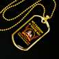 Fashion Philosophy Yellow Necklace Stainless Steel or 18k Gold Dog Tag 24" Chain-Express Your Love Gifts