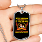 Fashion Philosophy Yellow Necklace Stainless Steel or 18k Gold Dog Tag 24" Chain-Express Your Love Gifts
