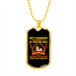 Fashion Philosophy Yellow Necklace Stainless Steel or 18k Gold Dog Tag 24" Chain-Express Your Love Gifts
