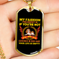 Fashion Philosophy Yellow Necklace Stainless Steel or 18k Gold Dog Tag 24" Chain-Express Your Love Gifts