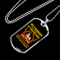 Fashion Philosophy Yellow Necklace Stainless Steel or 18k Gold Dog Tag 24" Chain-Express Your Love Gifts