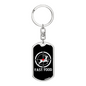 Fast Food Hunter'S Keychain Gift Stainless Steel or 18k Gold Dog Tag Keyring-Express Your Love Gifts