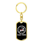 Fast Food Hunter'S Keychain Gift Stainless Steel or 18k Gold Dog Tag Keyring-Express Your Love Gifts