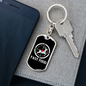 Fast Food Hunter'S Keychain Gift Stainless Steel or 18k Gold Dog Tag Keyring-Express Your Love Gifts