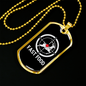Fast Food Hunting Necklace Stainless Steel or 18k Gold Dog Tag 24" Chain-Express Your Love Gifts