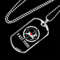 Fast Food Hunting Necklace Stainless Steel or 18k Gold Dog Tag 24" Chain-Express Your Love Gifts