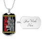 Faster Than 911 Dog Tag Stainless Steel or 18k Gold 24" Chain-Express Your Love Gifts