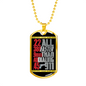 Faster Than 911 Dog Tag Stainless Steel or 18k Gold 24" Chain-Express Your Love Gifts