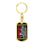 Faster Than 911 Swivel Keychain Dog Tag Stainless Steel or 18k Gold-Express Your Love Gifts