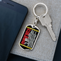 Faster Than 911 Swivel Keychain Dog Tag Stainless Steel or 18k Gold-Express Your Love Gifts