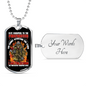 Fate Whispers To Firefighter Gift Stainless Steel or 18k Gold Dog Tag 24" Chain-Express Your Love Gifts