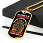 Fate Whispers To Firefighter Gift Stainless Steel or 18k Gold Dog Tag 24" Chain-Express Your Love Gifts