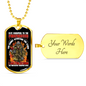 Fate Whispers To Firefighter Gift Stainless Steel or 18k Gold Dog Tag 24" Chain-Express Your Love Gifts