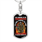 Fate Whispers To Firefighter Keychain Stainless Steel or 18k Gold Dog Tag Keyring-Express Your Love Gifts