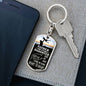 Father And Daughter Dog Tag Pendant Keychain Stainless Steel or 18k Gold-Express Your Love Gifts