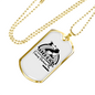 Father And Son Fishing Partners Necklace Stainless Steel or 18k Gold Dog Tag 24" Chain-Express Your Love Gifts
