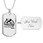 Father And Son Fishing Partners Necklace Stainless Steel or 18k Gold Dog Tag 24" Chain-Express Your Love Gifts