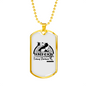 Father And Son Fishing Partners Necklace Stainless Steel or 18k Gold Dog Tag 24" Chain-Express Your Love Gifts
