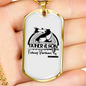 Father And Son Fishing Partners Necklace Stainless Steel or 18k Gold Dog Tag 24" Chain-Express Your Love Gifts