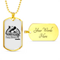 Father And Son Fishing Partners Necklace Stainless Steel or 18k Gold Dog Tag 24" Chain-Express Your Love Gifts