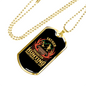 Father Daughter Hunting Partners Necklace Stainless Steel or 18k Gold Dog Tag 24" Chain-Express Your Love Gifts