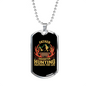 Father Daughter Hunting Partners Necklace Stainless Steel or 18k Gold Dog Tag 24" Chain-Express Your Love Gifts