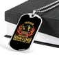 Father Daughter Hunting Partners Necklace Stainless Steel or 18k Gold Dog Tag 24" Chain-Express Your Love Gifts