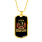 Father Daughter Hunting Partners Necklace Stainless Steel or 18k Gold Dog Tag 24" Chain-Express Your Love Gifts