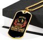 Father Daughter Hunting Partners Necklace Stainless Steel or 18k Gold Dog Tag 24" Chain-Express Your Love Gifts