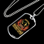Father Daughter Hunting Partners Necklace Stainless Steel or 18k Gold Dog Tag 24" Chain-Express Your Love Gifts