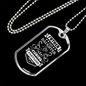 Father Partners Fishing Necklace Stainless Steel or 18k Gold Dog Tag 24" Chain-Express Your Love Gifts