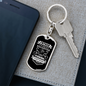 Father Partners Fishing Stainless Steel or 18k Gold Dog Tag Keyring-Express Your Love Gifts