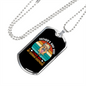 Father's Day 2021 Necklace Stainless Steel or 18k Gold Dog Tag 24" Chain-Express Your Love Gifts