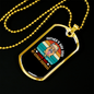 Father's Day 2021 Necklace Stainless Steel or 18k Gold Dog Tag 24" Chain-Express Your Love Gifts