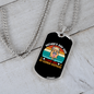 Father's Day 2021 Necklace Stainless Steel or 18k Gold Dog Tag 24" Chain-Express Your Love Gifts