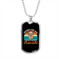 Father's Day 2021 Necklace Stainless Steel or 18k Gold Dog Tag 24" Chain-Express Your Love Gifts