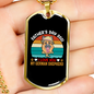 Father's Day 2021 Necklace Stainless Steel or 18k Gold Dog Tag 24" Chain-Express Your Love Gifts