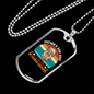 Father's Day 2021 Necklace Stainless Steel or 18k Gold Dog Tag 24" Chain-Express Your Love Gifts