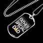 Father Special Dad Dog Tag Stainless Steel or 18k Gold 24" Chain-Express Your Love Gifts