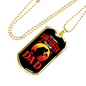 Favorite Firefighter Gift Stainless Steel or 18k Gold Dog Tag 24" Chain-Express Your Love Gifts