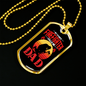 Favorite Firefighter Gift Stainless Steel or 18k Gold Dog Tag 24" Chain-Express Your Love Gifts