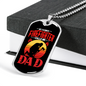 Favorite Firefighter Gift Stainless Steel or 18k Gold Dog Tag 24" Chain-Express Your Love Gifts