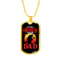 Favorite Firefighter Gift Stainless Steel or 18k Gold Dog Tag 24" Chain-Express Your Love Gifts