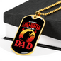 Favorite Firefighter Gift Stainless Steel or 18k Gold Dog Tag 24" Chain-Express Your Love Gifts