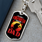 Favorite Firefighter Keychain Stainless Steel or 18k Gold Dog Tag Keyring-Express Your Love Gifts