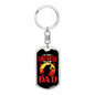 Favorite Firefighter Keychain Stainless Steel or 18k Gold Dog Tag Keyring-Express Your Love Gifts