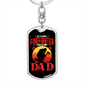Favorite Firefighter Keychain Stainless Steel or 18k Gold Dog Tag Keyring-Express Your Love Gifts