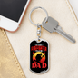 Favorite Firefighter Keychain Stainless Steel or 18k Gold Dog Tag Keyring-Express Your Love Gifts