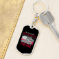 Favorite Firefighter Son Keychain Stainless Steel or 18k Gold Dog Tag Keyring-Express Your Love Gifts