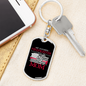 Favorite Firefighter Son Keychain Stainless Steel or 18k Gold Dog Tag Keyring-Express Your Love Gifts